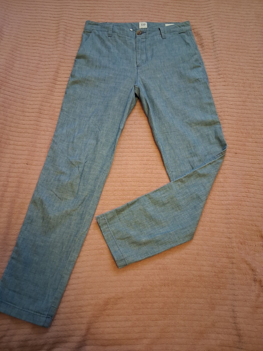 GAP Women’s Straight Leg Pants in Chambray Blue